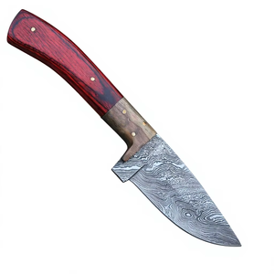 Couteau de chasse personnalisé OEM avec lame en acier carbone forgé et manche en bois naturel, couteaux de chasse d'extérieur à bas prix - Product Image 4