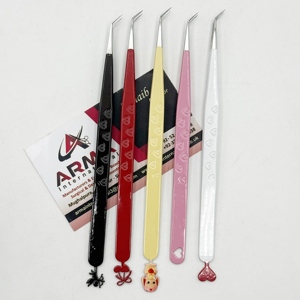 Pinzas para extensiones de pestañas con punta puntiaguda de 45 grados, probadas a mano, sostenibles, con etiqueta privada, para la creación de pestañas de alta calidad. - Product Image 4