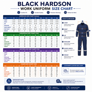 Tenue de Travail Homme Premium en Polycoton Sergé 250 GSM Bleu Marine avec Panneaux Contrastants, Ensemble Cargo Robuste Personnalisable avec Logo pour Usage Industriel - Product Image 3