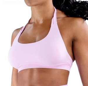 OEM Wholesale Custom logo Deep V Seamless Sports Yoga Bra for Women Back <b>Buckle</b> Active Wear for Ladies Cross Beauty Back Gym <b>Top</b> - Product Image 2