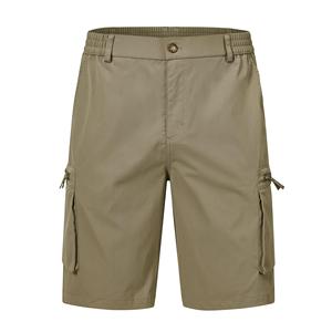 Shorts cargo pour homme, couleur unie, écologiques, taille mi-haute, tissu Oxford, séchage rapide, style décontracté avec poches, fermeture boutonnée - Product Image 1