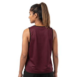 Chaleco deportivo de malla sin mangas para baloncesto femenino, chalecos personalizados para mujer, chaleco de baloncesto de malla con cuello en V para mujer - Product Image 2