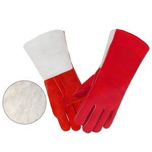 Gants en cuir véritable, épaisseur 10 mil, antidérapants, poignets renforcés, ajustement flexible, construction durable, sans latex, pour le travail quotidien - Product Image 3