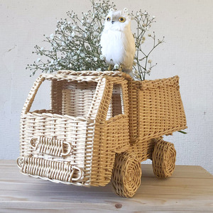 Juguetes de ratán tejidos a mano a precio económico para bebés, juguete de camión ecológico para niños, muy vendido. - Product Image 3