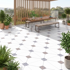 Carreaux de sol en porcelaine de la série marocaine sculptée 600x600mm 2002 COOL, carreaux décoratifs à motifs pour revêtements de sol intérieurs - Product Image 5