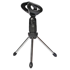 5 Core <b>Mic</b> Stand Adjustable Desk Microphone Stands Tripod Portable Table Pedestal Para Microfono - Product Image 1