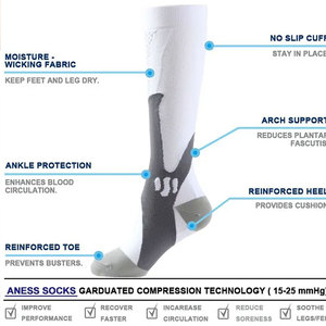 Athletic <b>Socks</b> for Men Boys Long Knee High Custom Solid Pattern Bottom Logo Anti-Foul Winter Sport Team Use Daily Casual - Product Image 2