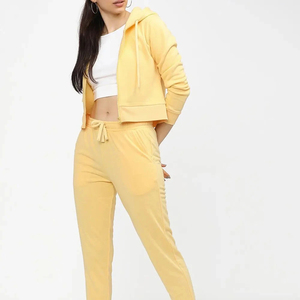 Eco Friendly Casual <b>Women's</b> <b>Crop</b> Top <b>Hoodie</b> Winter Wear High Quality Breathable Windproof <b>Hoodie</b> <b>For</b> <b>Women</b> - Product Image 4