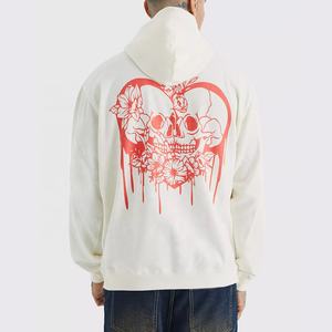 2024/2025 hommes poids lourd 380G coton surdimensionné goutte épaule à capuche couleur unie hiver saison à capuche col haut sweat - Product Image 2