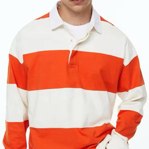 Camisetas polo de manga larga para hombre, 100% algodón de alta calidad, con impresión personalizada y logotipo bordado. - Product Image 3