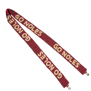 Handmade Beaded Belts for Game Day <b>Purse</b> Straps with <b>Red</b> Raiders & Gators Embroidery Customized Color - Product Image 5