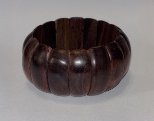Handmade Polished Natural Wooden Pure Wood Eco-Friendly Elastic Bangle Modern <b>Boho</b> Style Trendy Everyday Luxury Belladec - Product Image 2