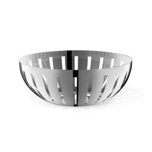 Bol à fruits décoratif en acier inoxydable, design découpé, accent attrayant pour la table à manger avec un attrait métallique - Product Image 1