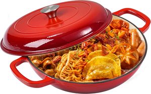 Elegant vintage farmhouse colorful chip resistant enamel cooking <b>pots</b> - Product Image 6