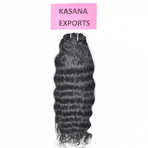 เครื่องจักรผลิตผมแท้จากวัดอันดราปัฎษฐ์ แบบ Double Weft ลอนลึก สีธรรมชาติ ผมอินเดียแท้แบบ Remy น้ำหนัก 100 กรัม แบบคลิปอิน - Product Image 5