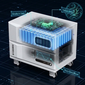 Batterie Externe Grande Capacité pour Maison Intelligente, Panneaux Solaires de Recharge, Chargeur <span class=keywords><strong>Solaire</strong></span> Portable 6400W - Product Image 6