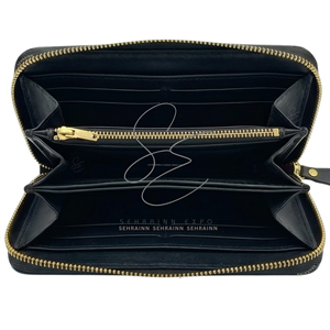 Cartera de cuero repujado con RFID, diseño floral, tipo clutch largo, con cremallera, para mujer - Product Image 5
