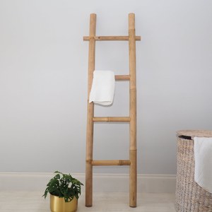 Natural Decorative Home Indoor Use <b>Ladder</b> Handmade <b>Cheapest</b> Price Wholesale Bamboo <b>Ladders</b> for Towel Holder Racks - Product Image 4