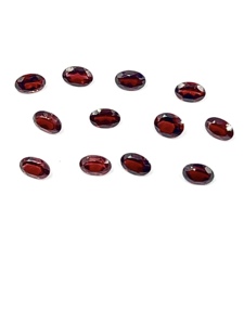 Gema suelta de granate natural de Mozambique, corte ovalado, 4x6mm, piedra roja calibrada para diseño de joyería, compradores mayoristas de China - Product Image 4