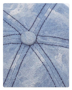 Casquette de baseball unisexe personnalisée à 5 panneaux en polyester/coton avec logo brodé, réglable, de luxe, à fermeture snapback pour - Product Image 4