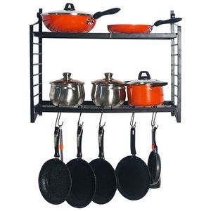 Portavasi a 2 livelli da parete per un'efficiente organizzazione della cucina - Product Image 2