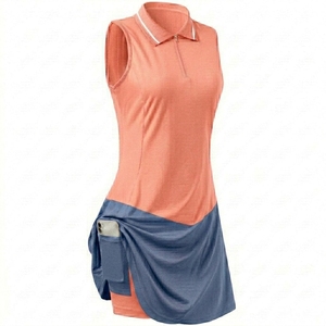 <b>Table</b> Tennis Custom Women Golf Tennis Badminton One Piece Dress Breathable Sleeveless Sports Activewear - Product Image 2
