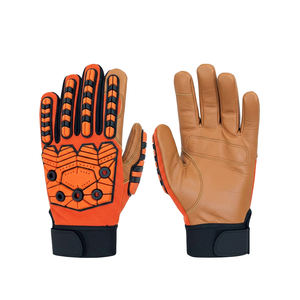 Gants de mécanicien de protection pour l'extérieur, élégants et disponibles dans toutes les couleurs, gants de mécanicien en cuir pour hommes - Product Image 2