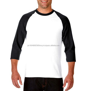เสื้อยืดพิมพ์และแขวนป้ายได้ตามต้องการเสื้อยืดผ้าฝ้าย100% สำหรับทุกเพศขนาด34แขนเสื้อเบสบอล Raglan - Product Image 1