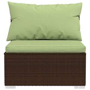 Ensemble de salon de jardin marron et vert avec coussins confortables - Product Image 3