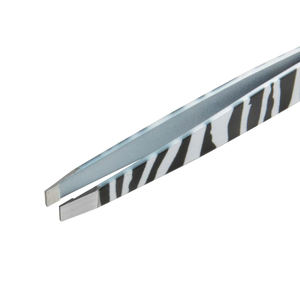 Pinzas de Cejas de Acero Inoxidable con Punta Dorada Inclinada de Alta Calidad, Recubrimiento en Polvo, Empaque en Blíster, Herramienta de Maquillaje - Product Image 6