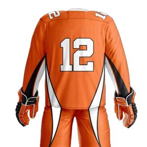 Uniforme de Hockey sobre Hielo de Primera Calidad, Atlético, de Poliéster Transpirable, con Estampado Digital Sólido, Reforzado en la Parte Delantera, con Impresión Sublimada - Product Image 4