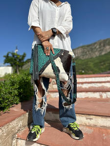 ตะวันตกนูนหนัง Cowhide ของแท้กระเป๋าสะพายข้างผู้หญิงสไตล์นูนมือแกะสลักกระเป๋าสตางค์หนัง Cowgirl Combo ชุด - Product Image 2