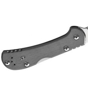 Couteaux de poche pliants gris argentés avec lame en acier inoxydable à pointe tombante, manche ergonomique en métal, trou pour le pouce, compact, EDC, pour l'extérieur - Product Image 6