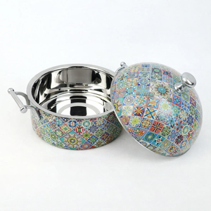 Plat de service isotherme de luxe en acier inoxydable, durable, antiadhésif, avec couvercle, pour maintien au chaud des aliments - Product Image 6