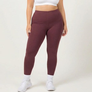 OEM High Waist Athletic Workout Yoga Pants for Women 4 XL Plus Size Leggings with <b>Tummy</b> <b>Control</b> & Butt Lift Sports Bra Set - Product Image 4