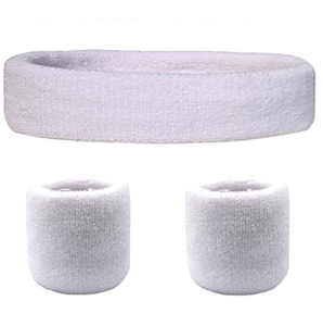 Ensemble de bandeaux et de protège-poignets orange en coton et fibre de bambou, respirant et tricoté, pour le tennis, accessoires de sport d'été pour adultes - Product Image 5