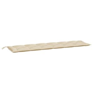 Ensemble de 2 coussins de banc de jardin en tissu Oxford beige, 100% polyester, accessoire pour banc de patio - Product Image 4