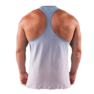 Débardeur de sport personnalisé pour homme en coton et élasthanne, séchage rapide, léger, sans manches, pour l'entraînement et le fitness - Product Image 4