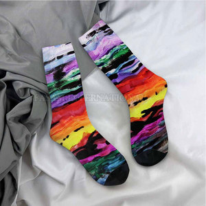 Apparel Accessories Quality Made Sublimation Socks Unique Design Low Moq Sublimation Socks - Product Image 5