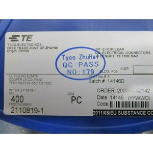 1 ล็อต จำนวน 400 ชิ้น Tyco Electronics 2110819-1 CONN QSFP+ - อุปกรณ์และชิ้นส่วนเซมิคอนดักเตอร์มือสองระดับโลกที่เชื่อถือได้ ที่ - Product Image 3