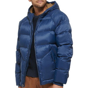 Nueva Chaqueta Acolchada de Invierno para Hombre, con Cuello Alto y Cremallera, de Nylon y Poliéster Brillante, Venta al por Mayor, Personalizada, Colección 2026 - Product Image 4
