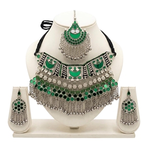 Parures de bijoux vintage style afghan à faible MOQ, en acier inoxydable, colliers et boucles d'oreilles, pour mariages et fêtes, service OEM personnalisé - Product Image 1