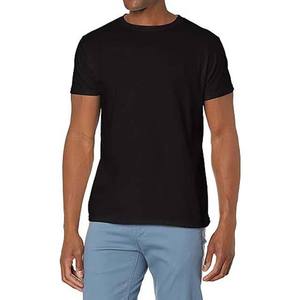 Camiseta de Manga Corta para Hombre, Cuello Redondo, Color Azul Marino, Corte Regular, Color Sólido, Informal, Tejido de Punto, 100% Algodón - Product Image 5