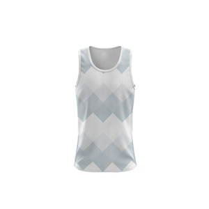 <b>Men's</b> Breathable <b>Stretchy</b> Sleeveless Tank Top Custom Logo Sublimation Design for Bodybuilding - Product Image 6