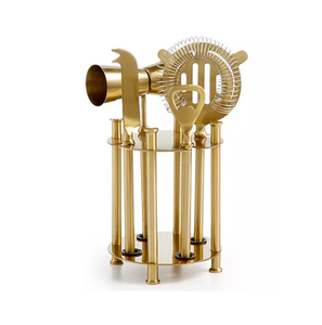 Juego de Herramientas de Barra de Latón Ecológico de Diseño Real con Baño de Oro, Juego Completo de Herramientas de Barra para Hotel, Venta al por Mayor de Fábrica - Product Image 1