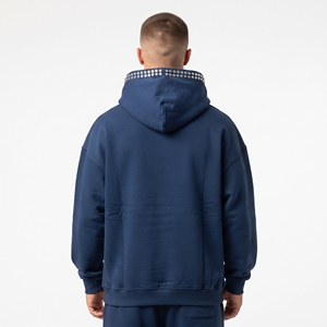 Sweat-shirt à capuche en coton imprimé strass personnalisé pour homme – Vente en gros de streetwear pour marques de mode décontractées - Product Image 2
