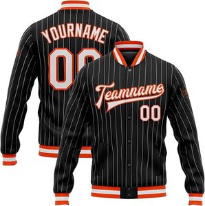Chaqueta Varsity Personalizada de Béisbol Unisex Fifth Gear, Bordada en la Parte Delantera, Gruesa, Resistente al Viento, Transpirable, Retro, Invierno, Negra/Morada - Product Image 5