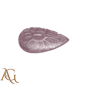 Camée sculptée en quartz rose naturel, pierre précieuse en vrac, prix de gros fabricant pour la fabrication de bijoux, rose calibré - Product Image 2