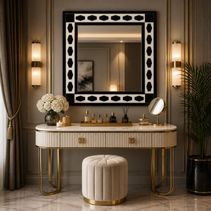 Luxury Large Antique Decorative Wall <b>Mirror</b> | Vintage French Style Living Room Decor | Premium Handcrafted Home Accent <b>Mirror</b> - Product Image 2