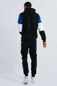 Sudadera con capucha personalizada de bloques de color, básica, de mezcla de algodón, para hombre, extragrande, de algodón 100% de alto gramaje, con ajuste cómodo. - Product Image 3